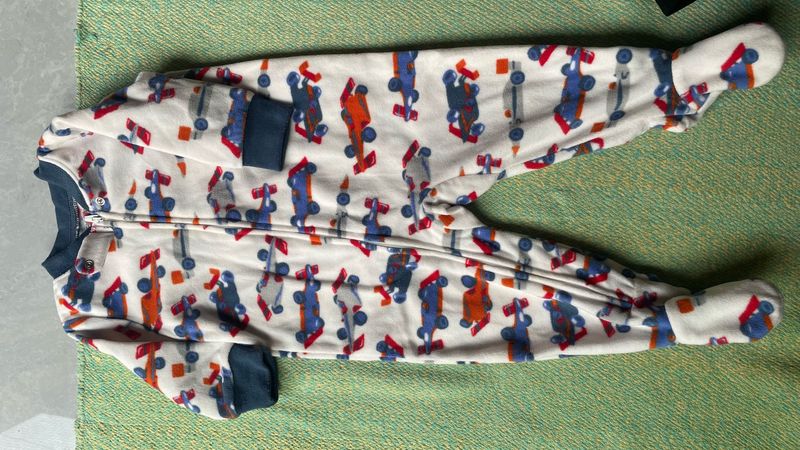 Cozy Footed rompers- pack of 3