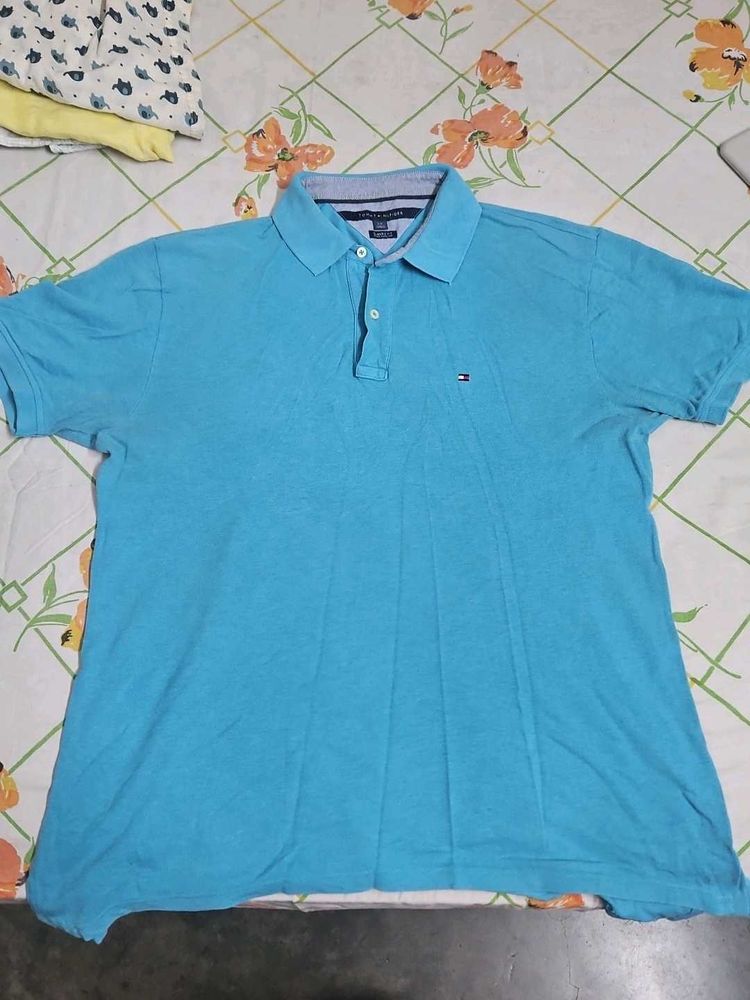 Tommy Hilfiger Blue Polo Shirt