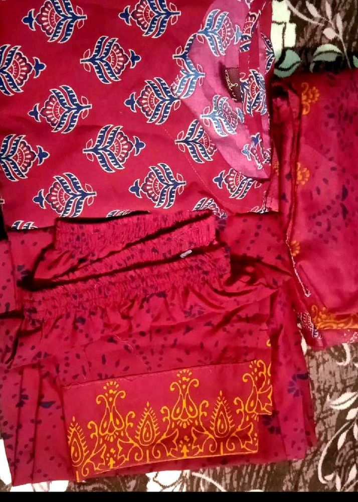 Kurt pant and dupatta set