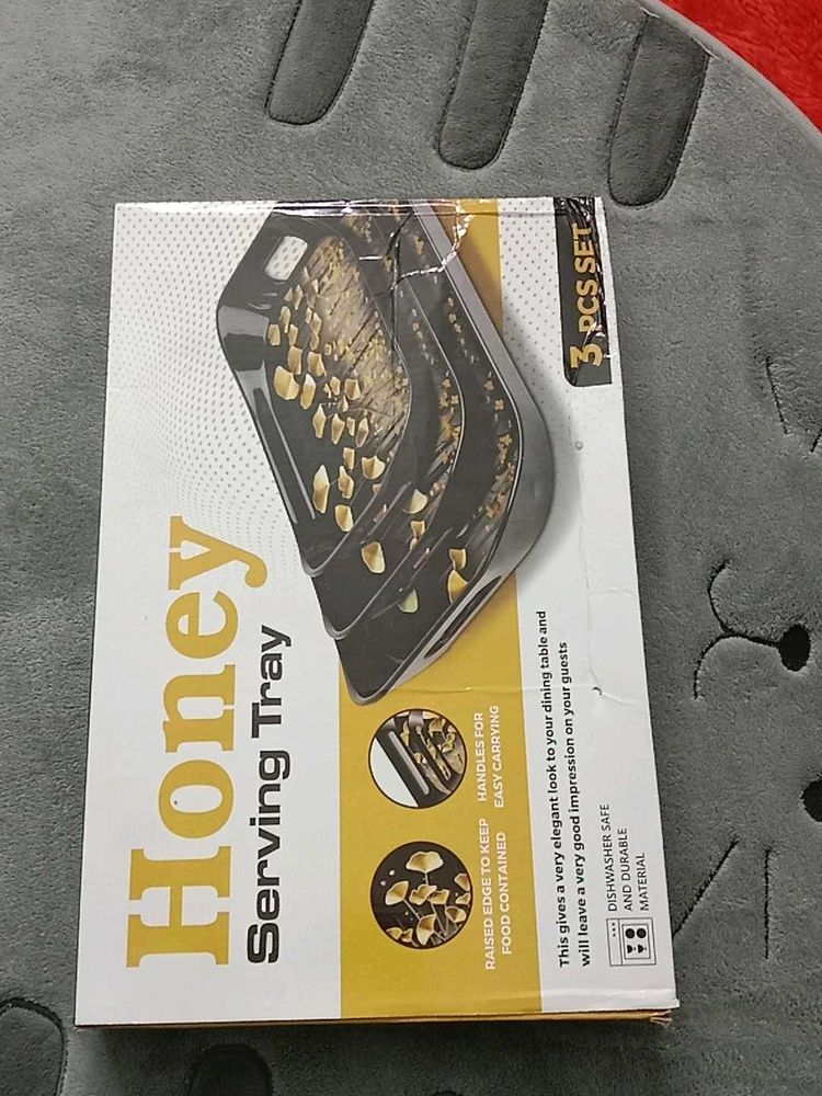 Honey Serving Tray Set