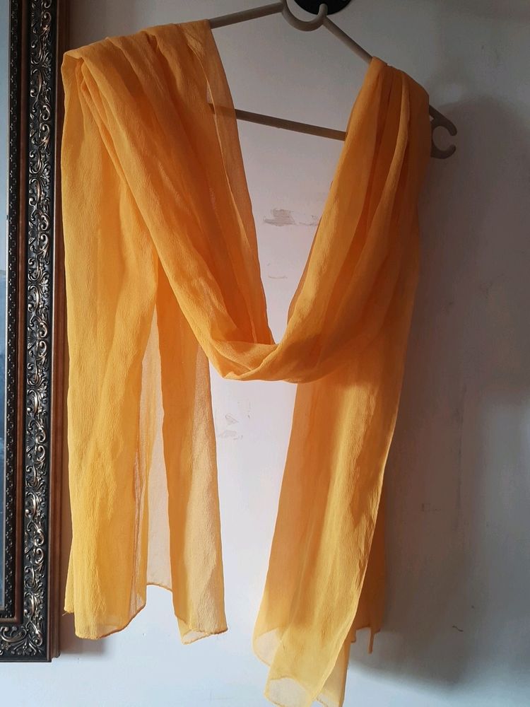 💝💝Yellow Chiffon Dupatta.sale 🙌