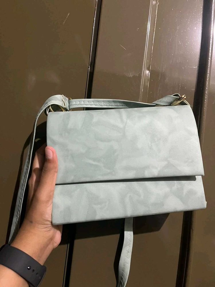 Stylish Light Blue Handbag