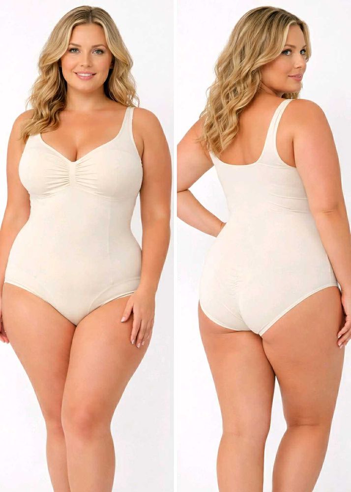 Beige Full Body Shapewear Bodysuit XXL