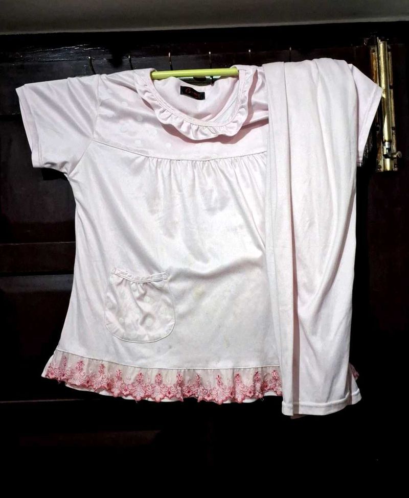 Pink Pajama Set(Night suit)