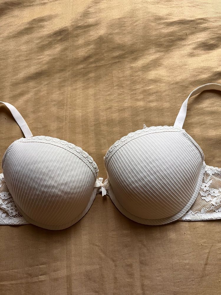 White Lace Bra