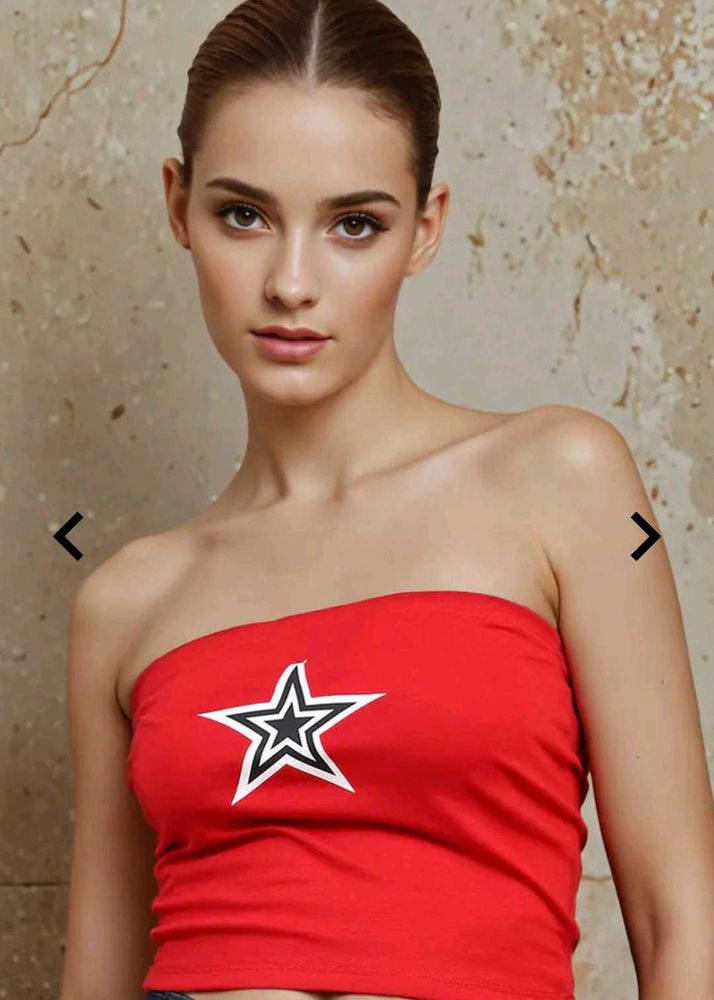 Red Star Tube Top