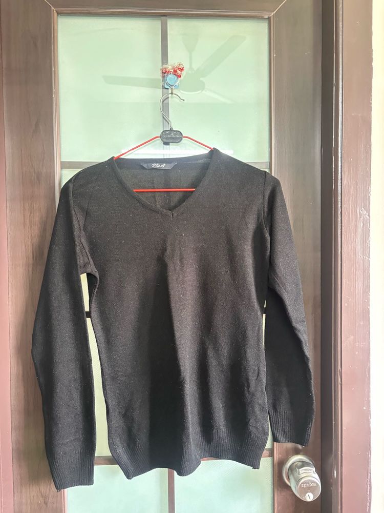 Classic Black V-Neck Sweater