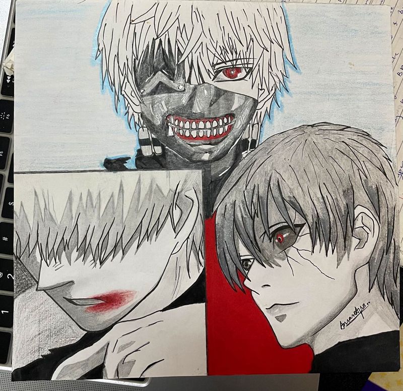 Ken Kaneki fan art sketch