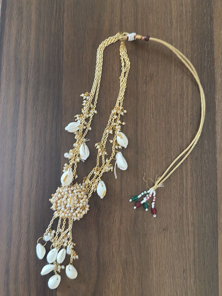 Boho Shell &amp; Pearl Necklace