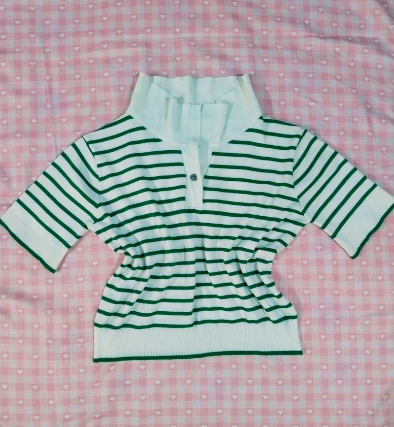 Striped crop top