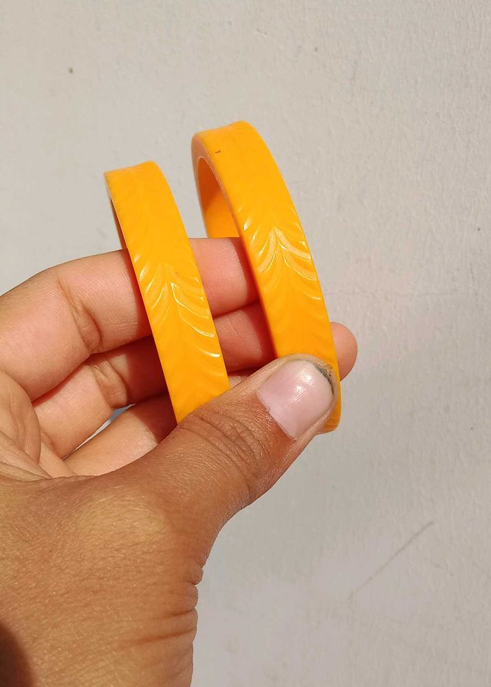 Vibrant Orange Bangle Set