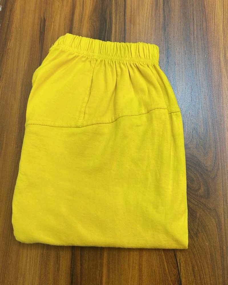 Bright Yellow Palazzo Pants