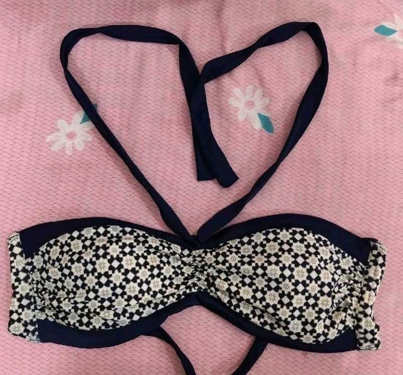 Boho Navy &amp; White Bikini