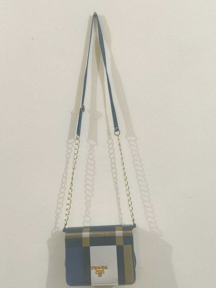 Stylish Plaid Crossbody Bag