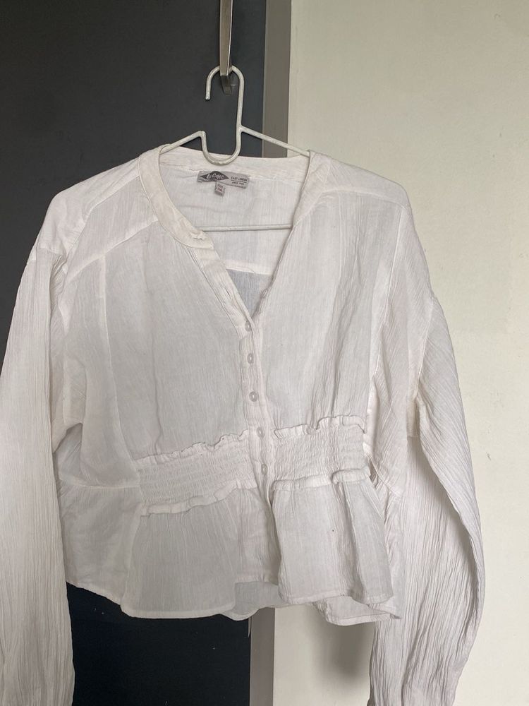 White Long Sleeve Blouse