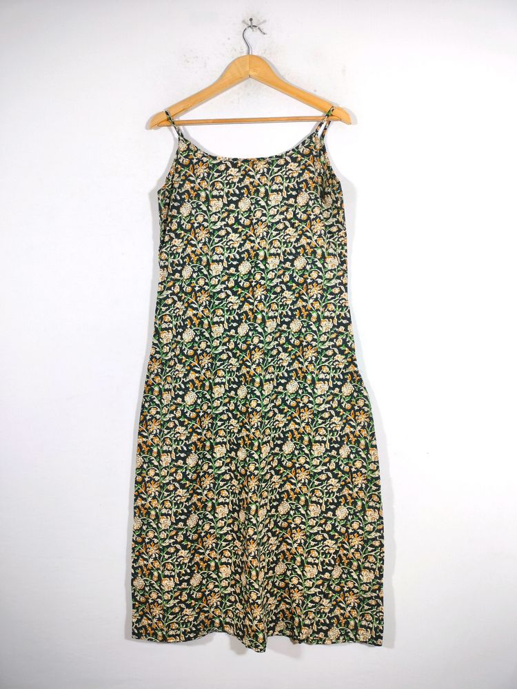 Black Floral Printed Kurtas (Women's)