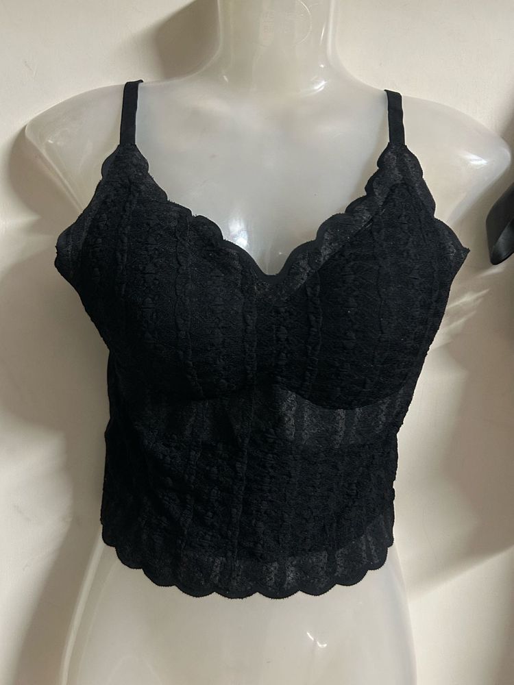 Lace Bralette Crop Top