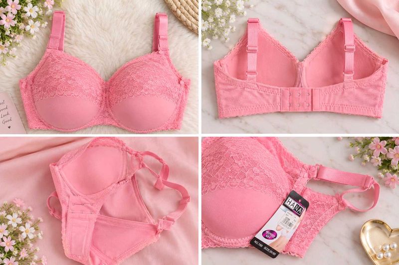 Pretty Pink Lace Bra