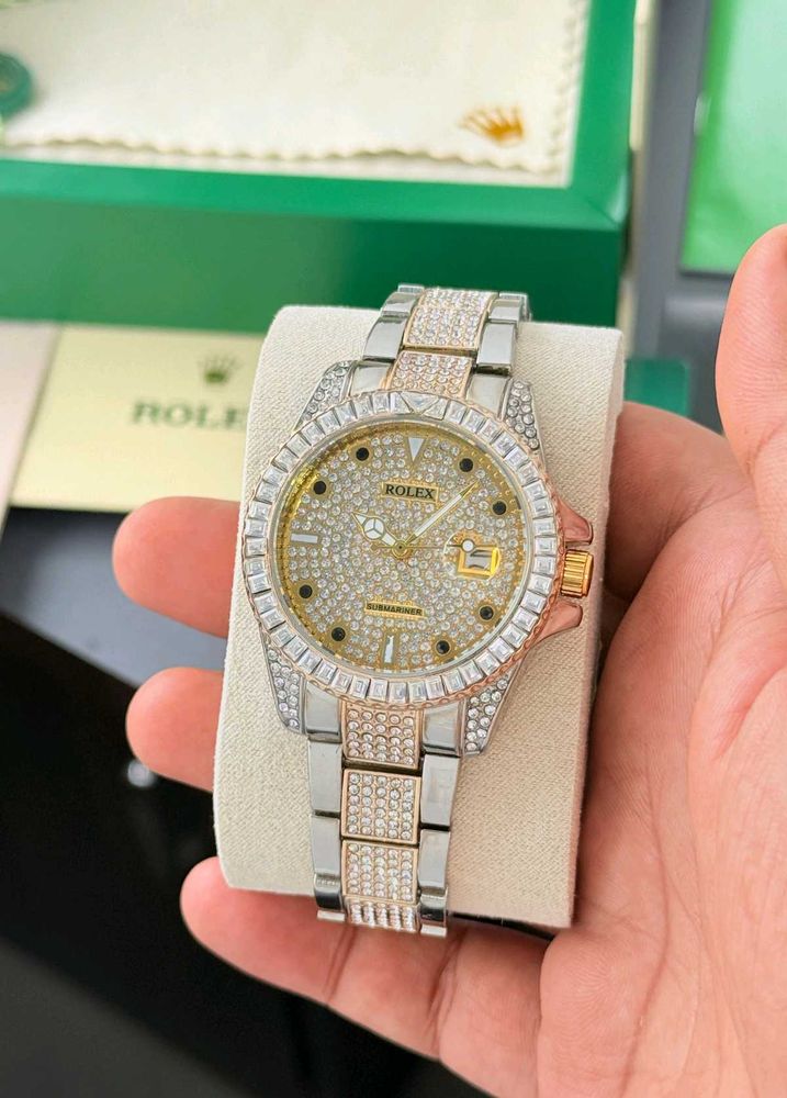 Rolex Watch - Diamond Encrusted Two-Tone