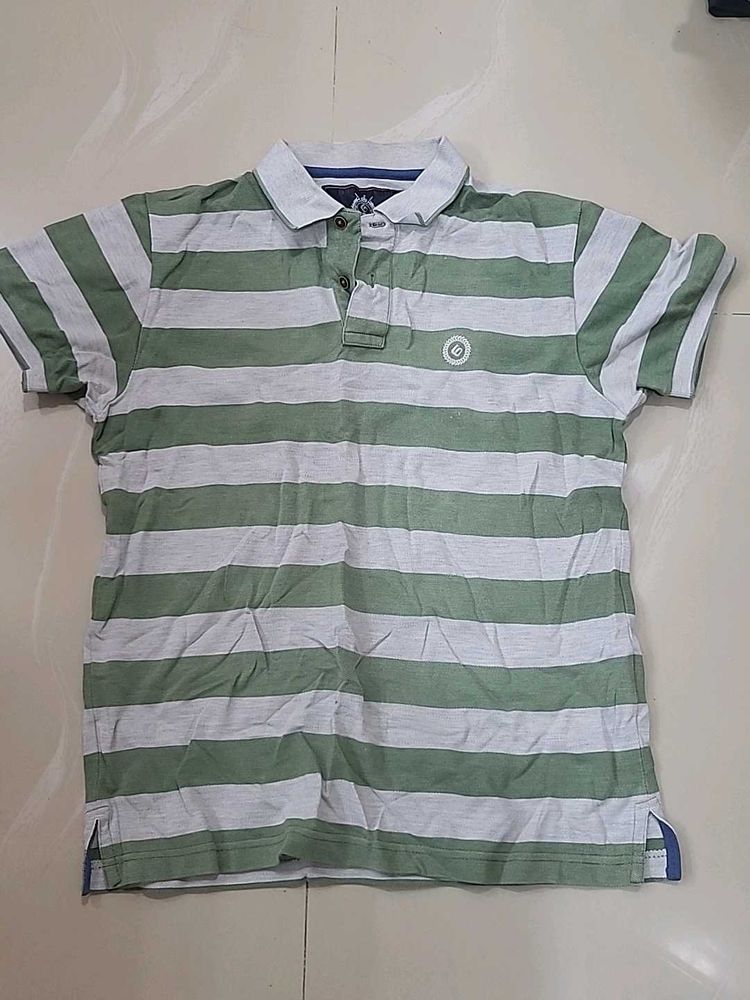 Men's Striped Polo T-Shirt