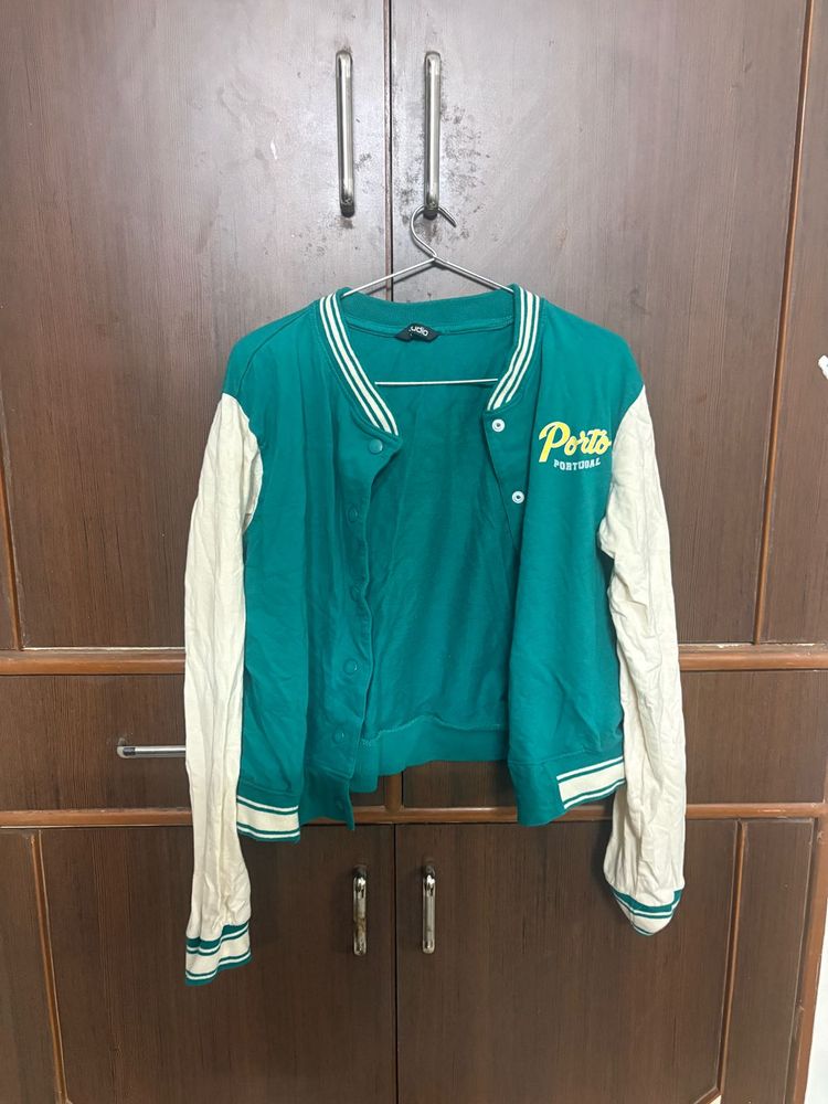 Green Varsity Bomber Jacket Porto