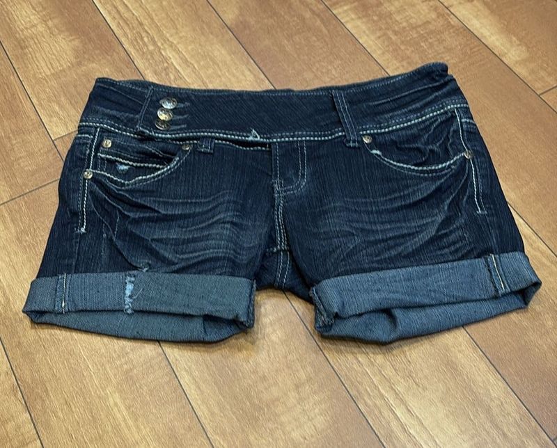 Dark Wash Denim Shorts