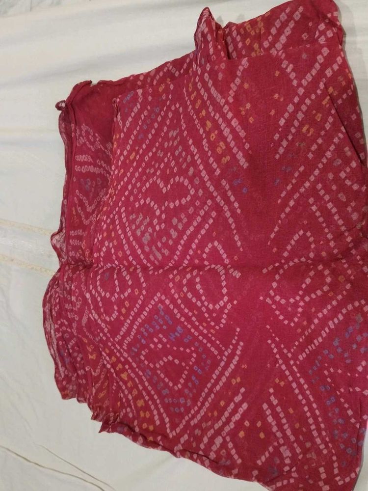 red Bandhani safa