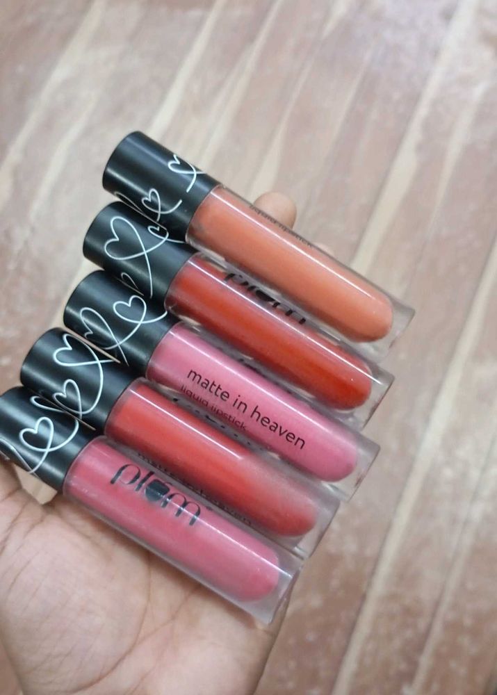 Plum Matte In Heaven Liquid Lipsticks (Set of 5)