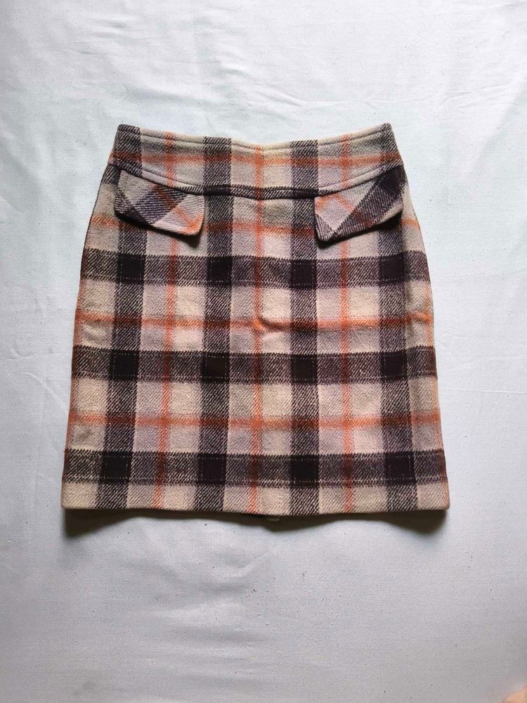 Vintage Plaid Mini Skirt