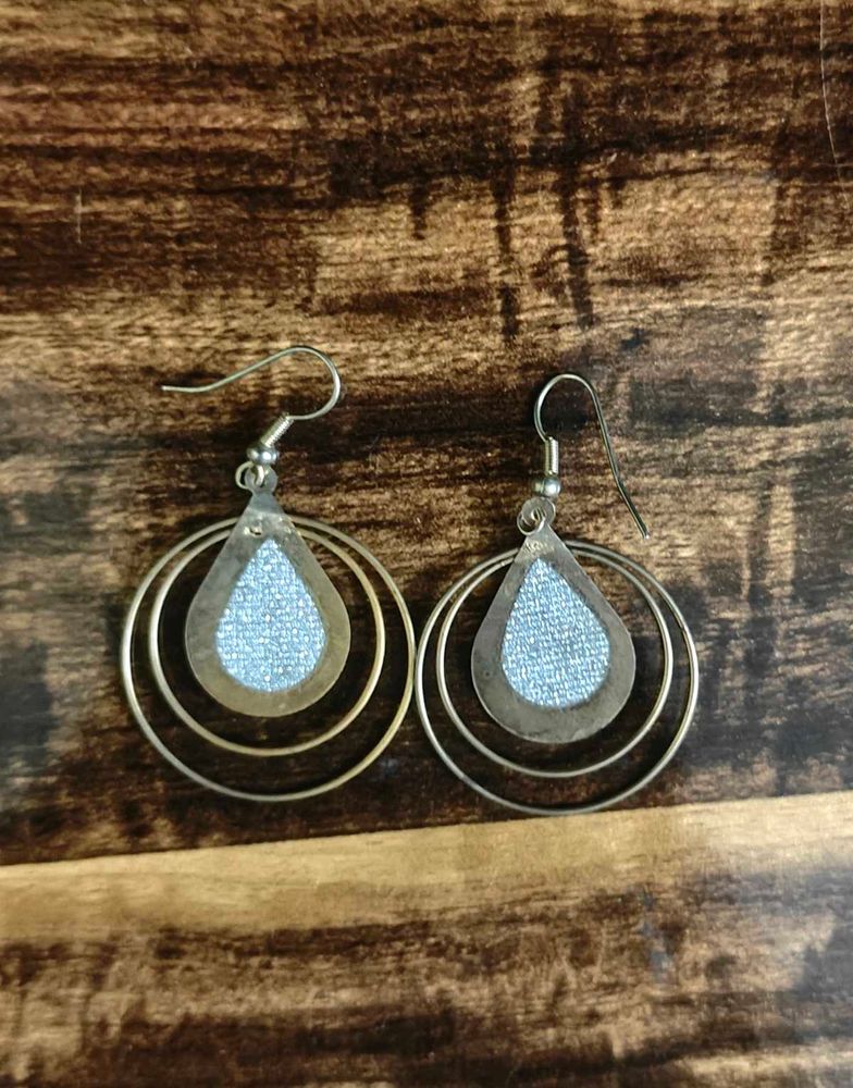 Unique Teardrop Hoop Earrings