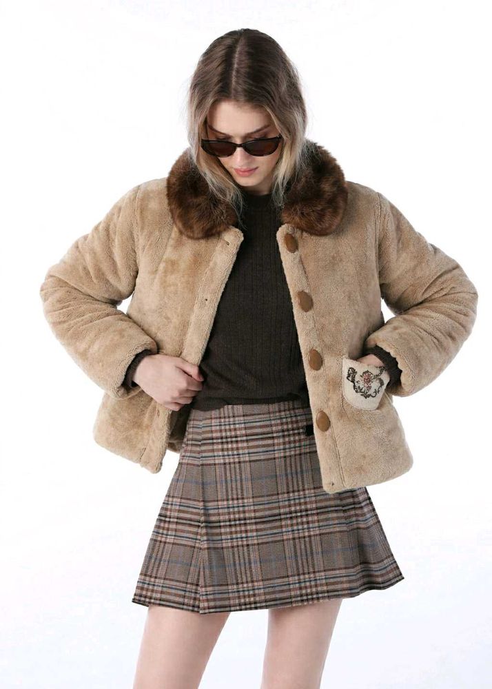 Vintage Faux Fur Winter Coat for Kids – Warm &amp; Sty