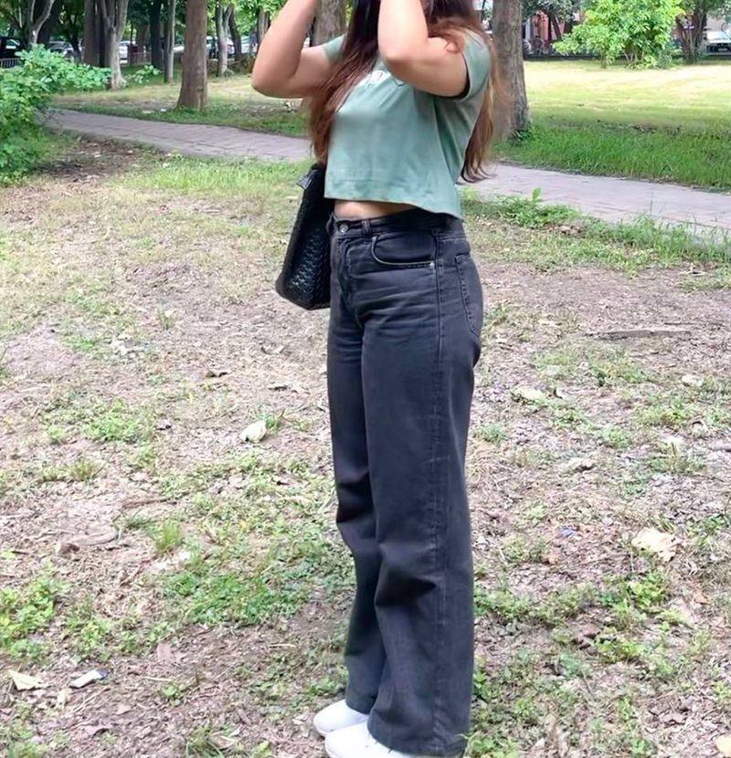 Zudio Tee + Wide leg Jeans combo