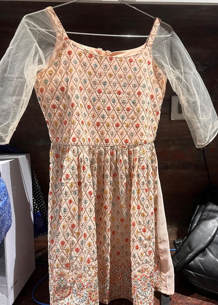 Elegant Embroidered Ethnic Gown