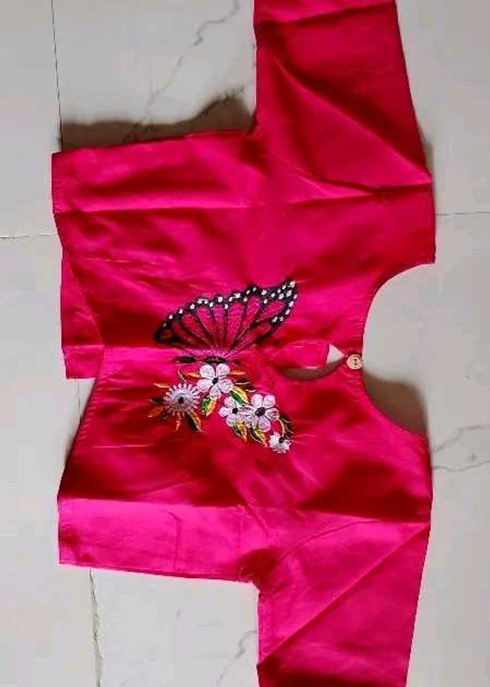Embroidered Silk Blouse