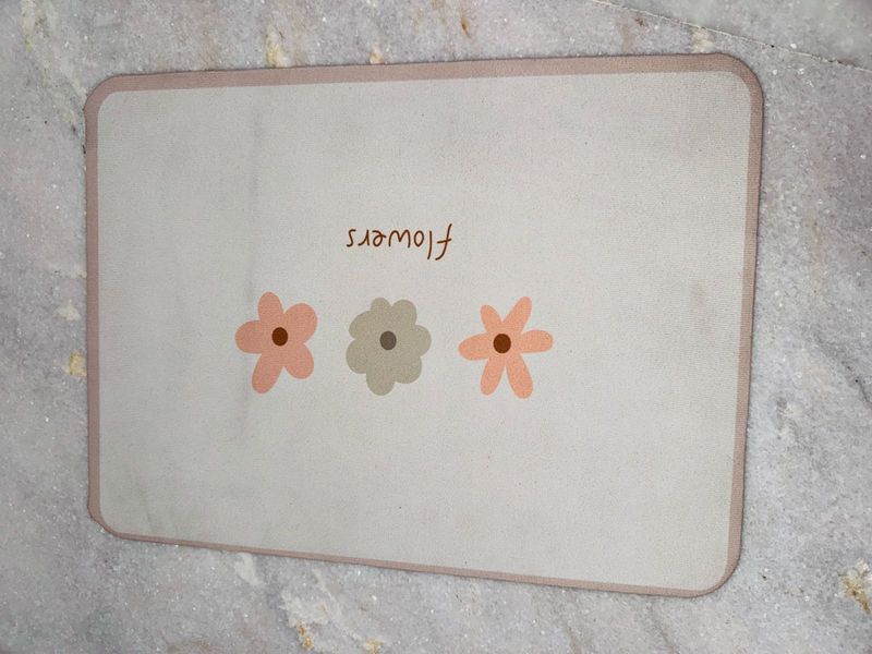 3 Cute Flower Design Mat