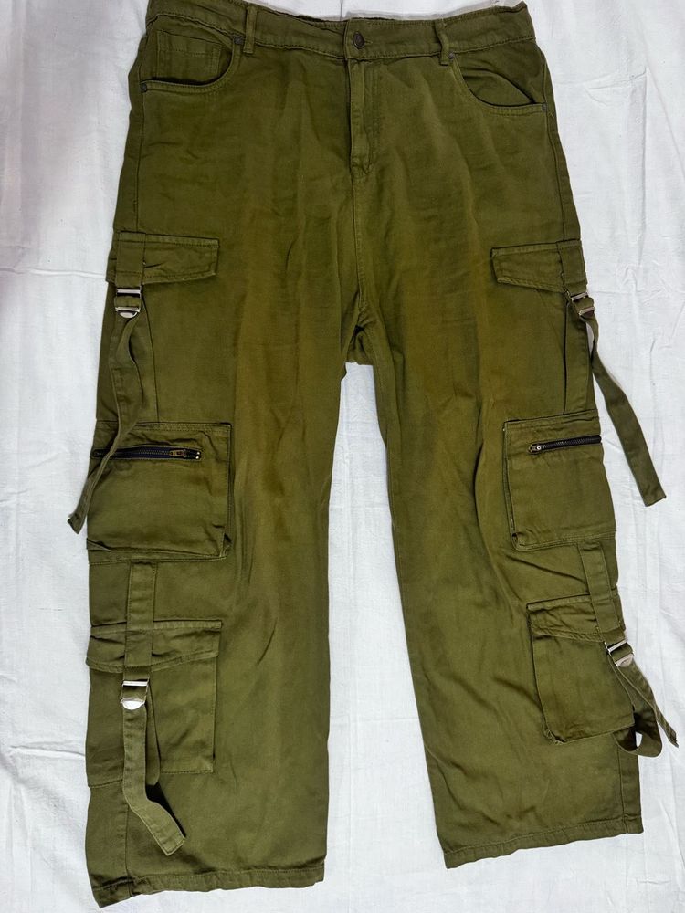 Olive Green Cargo Pants