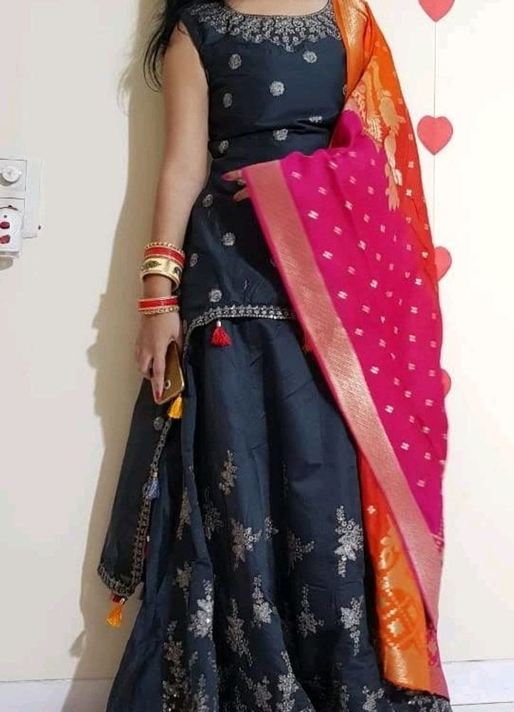 Ethnic Party Wear Gown Small Size