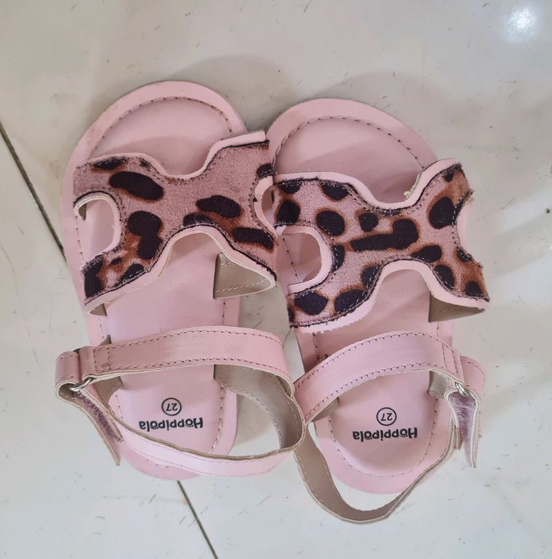 Animal Print Strappy Flats