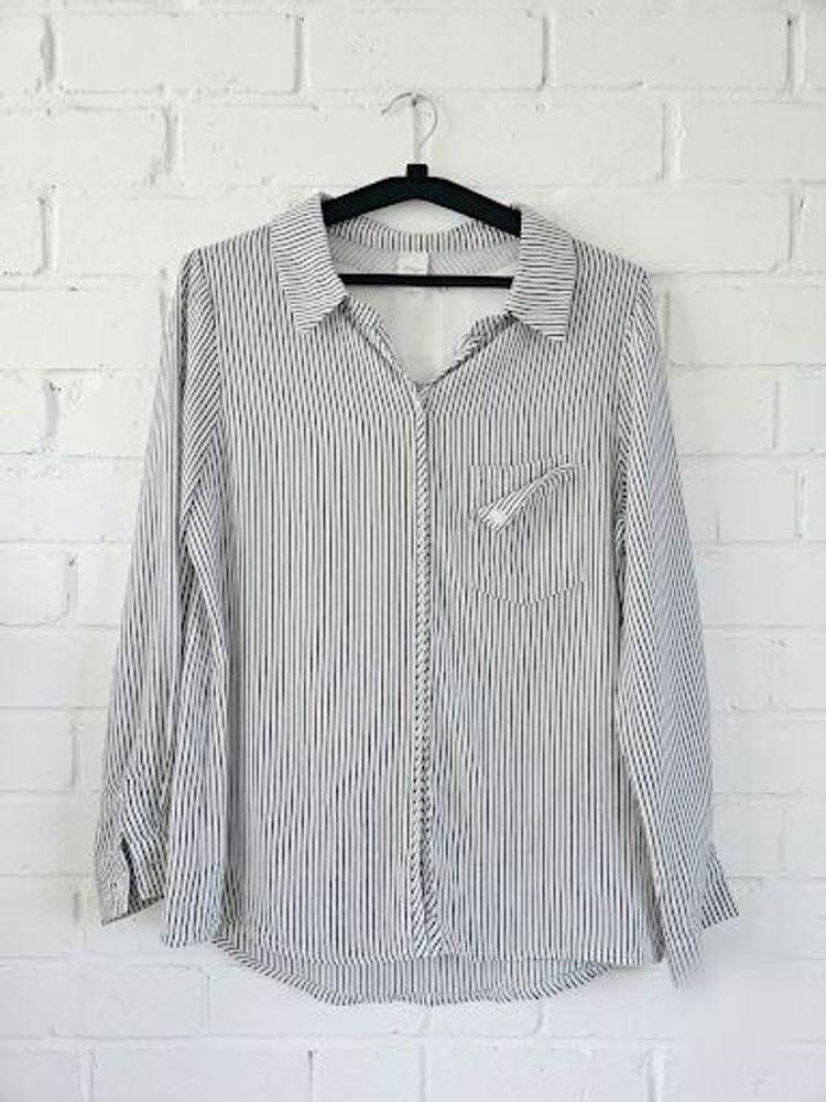Striped Button-Down Shirt