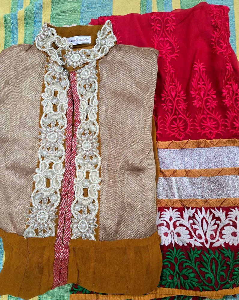 Embroidered Anarkali set