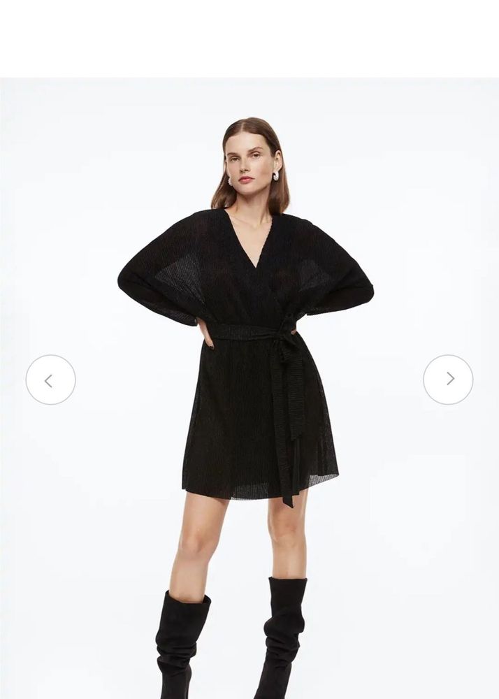 Chic Black Wrap Dress
