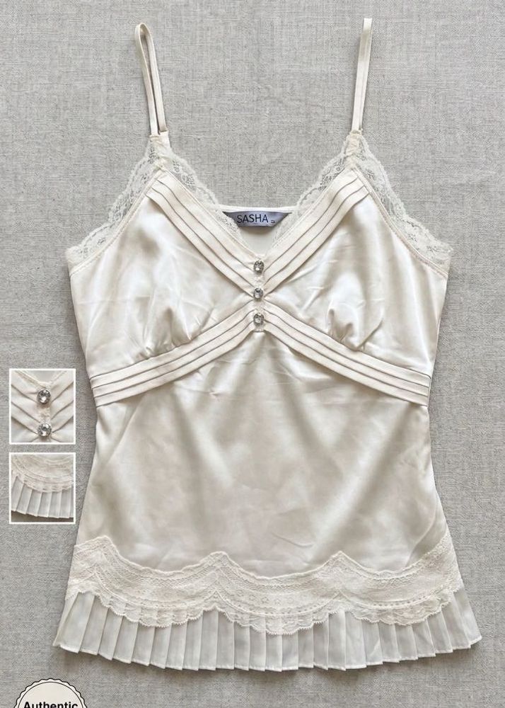 Sasha Lace Trim Cami Top