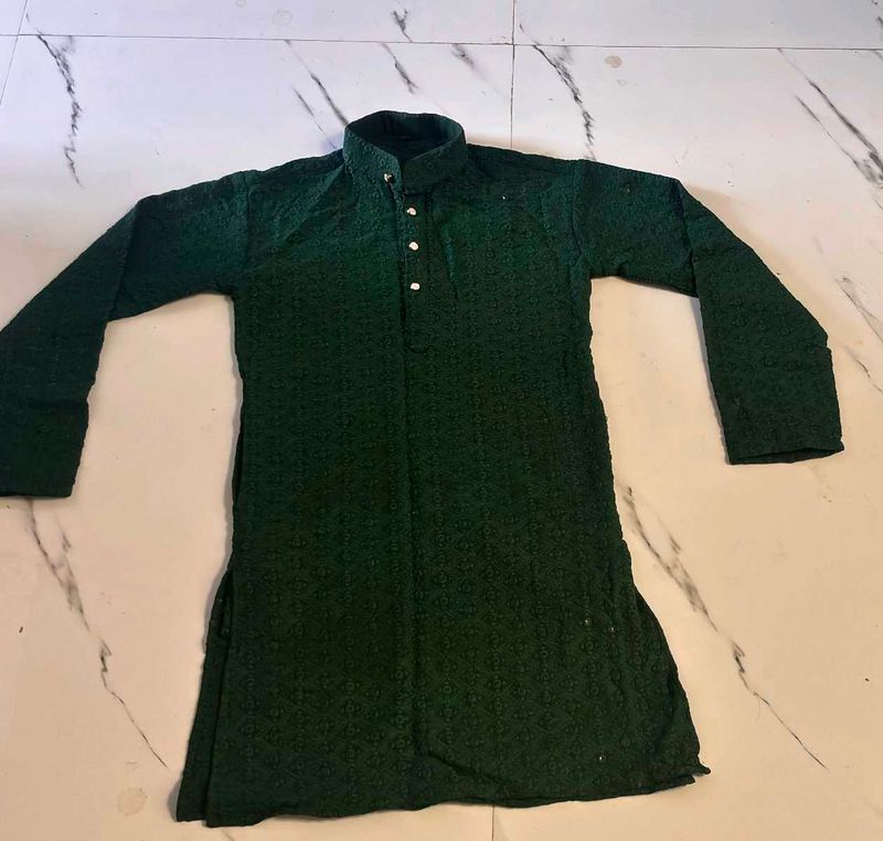 Men's Green Kurta