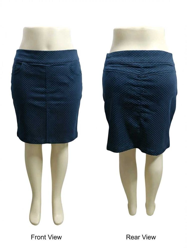 Navy Polka Dot Skort for Casual and Active Wear