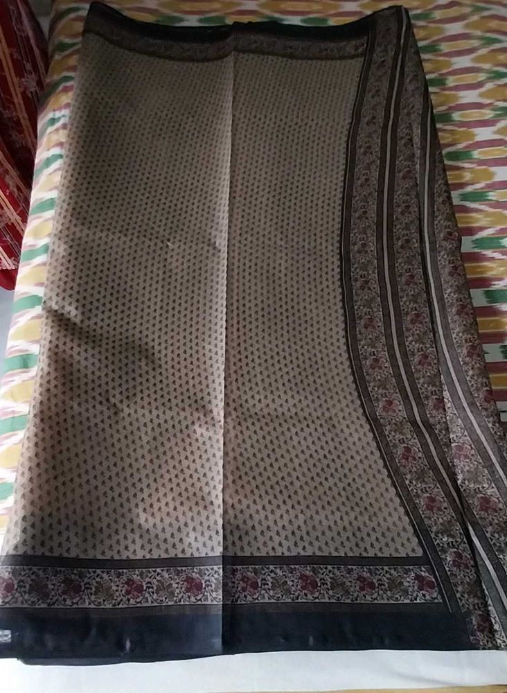 Pure Cotton Printed Saree(Brand New)