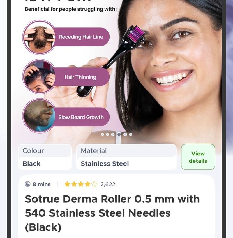 Sotrue Derma Roller Microneedling Tool