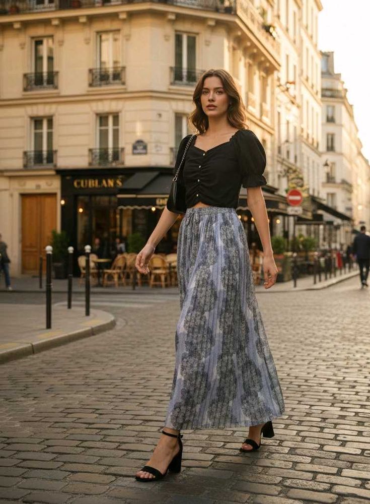 Floral Maxi skirt and top