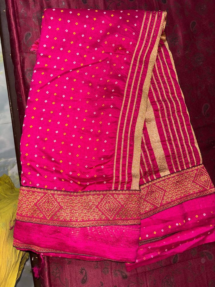 pink saree