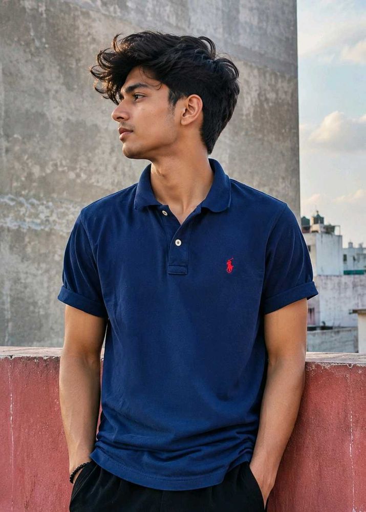 Classic Navy Blue Polo Shirt