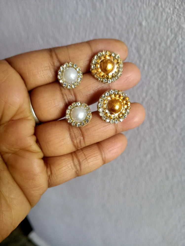 Sparkling Stud Earring Set